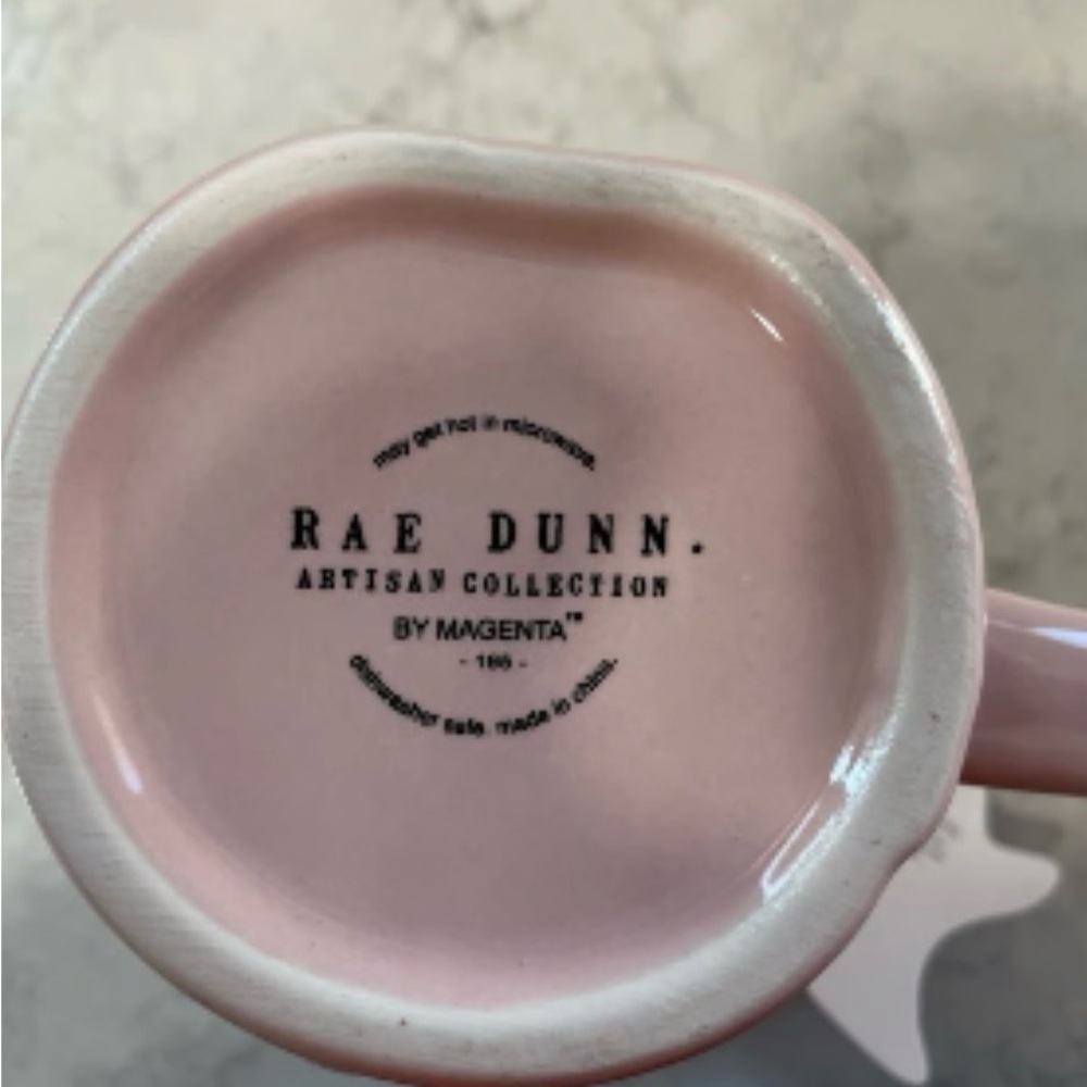 Rae Dunn | Light Pink Skeleton 'Hey Boo' Mug - Picture 5 of 6